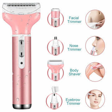 KEMEI KM-6637 TRIMMER ( 4 IN 1) REMOVE THE HAIR WITH OUT ANY PAIN