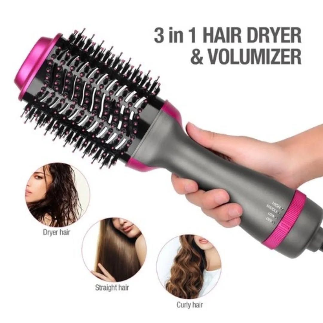 3-IN-1 HOT AIR BRUSH AND HAIR STARIGHTER