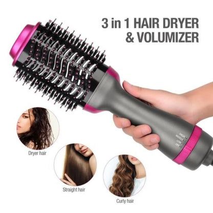 3-IN-1 HOT AIR BRUSH AND HAIR STARIGHTER