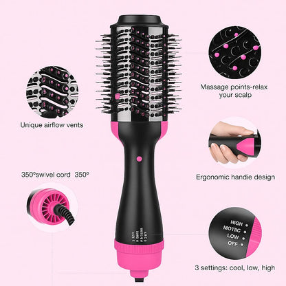 3-IN-1 HOT AIR BRUSH AND HAIR STARIGHTER